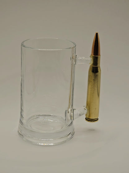 Glass Mug with 50 cal. BMG handle