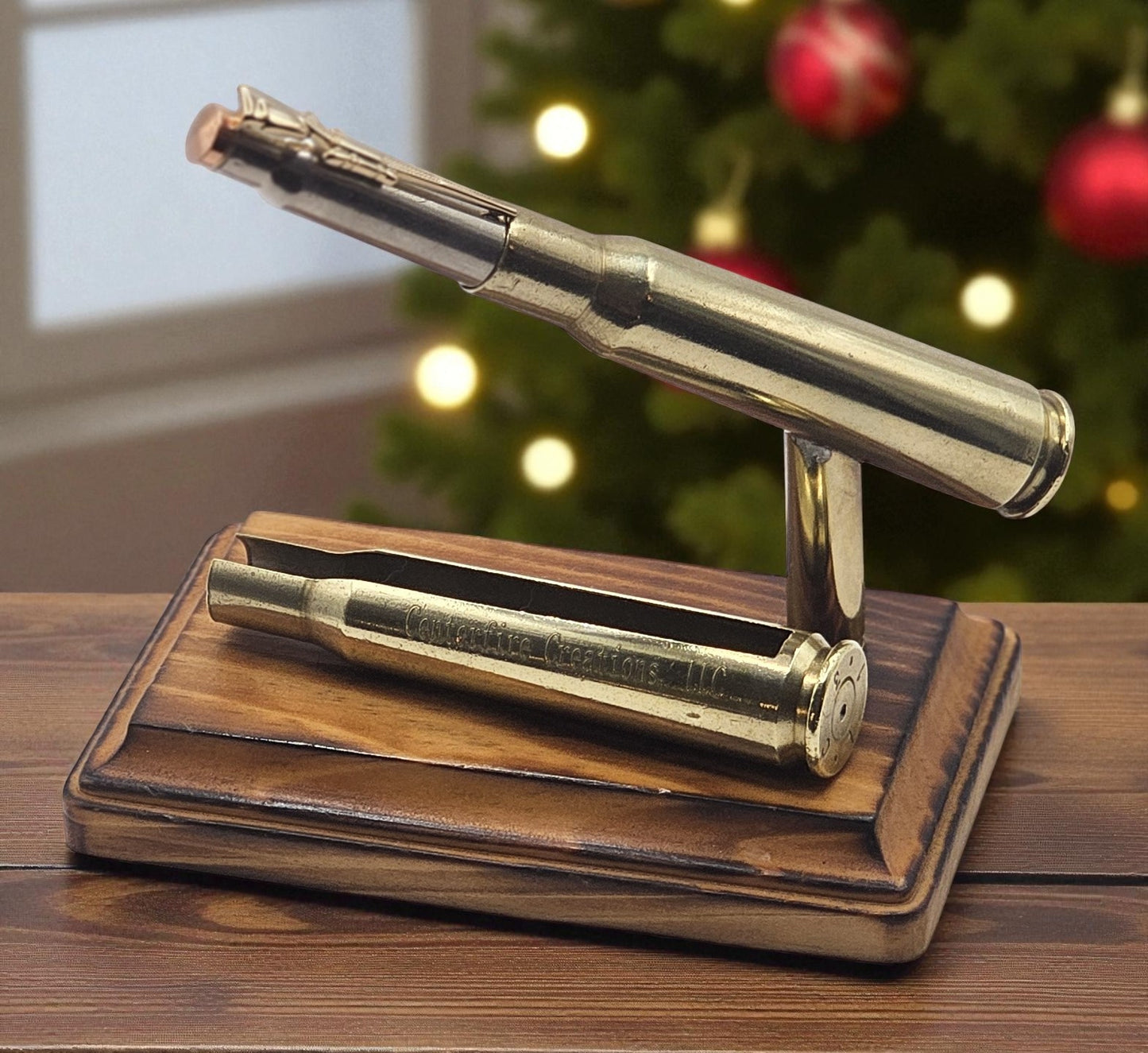 Business card and Pen holder mad from 50 cal. BMG Bullet cartridge case