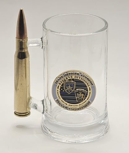 Glass Mug with 50 cal. BMG handle