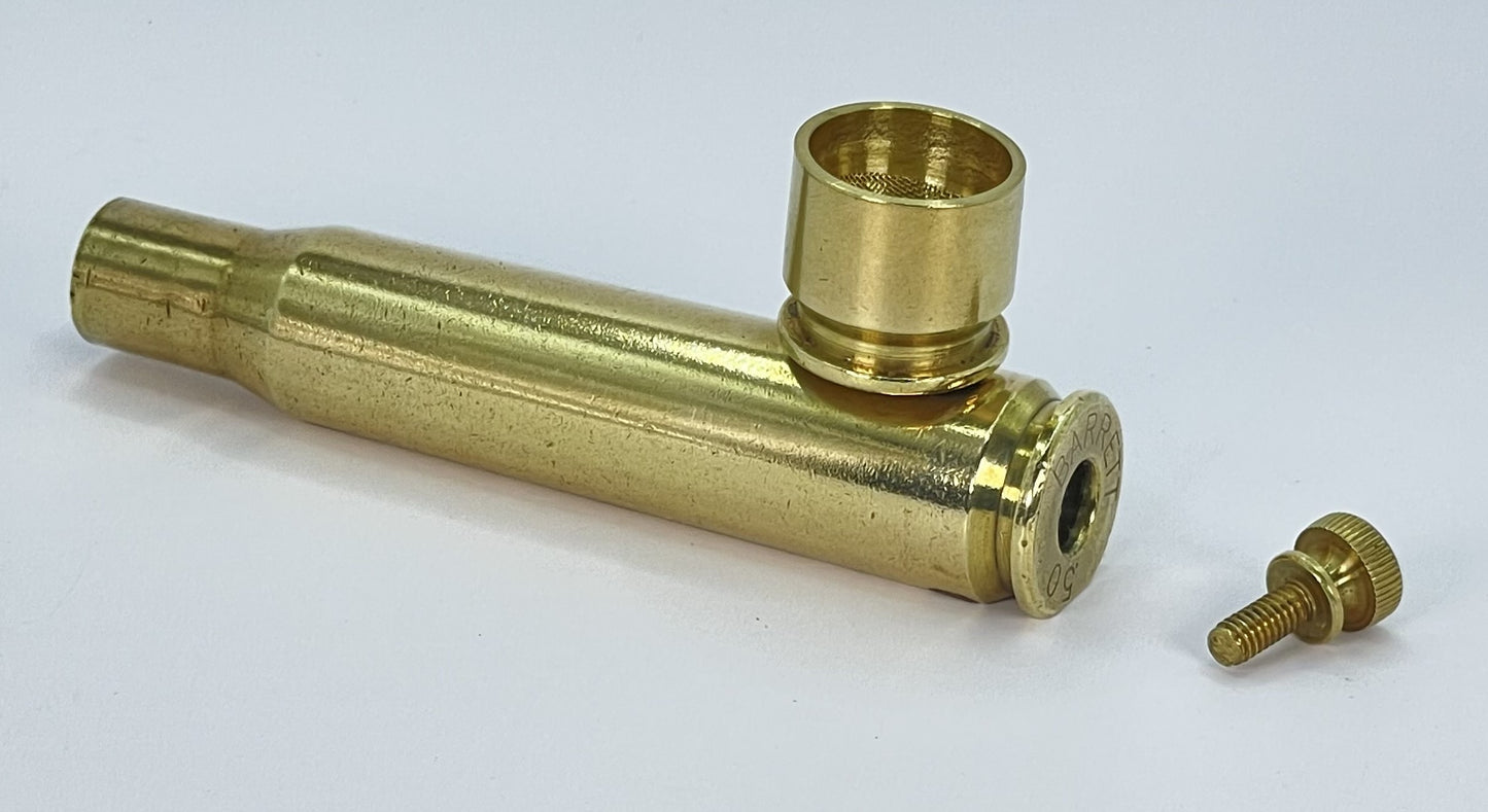 50 cal. BMG brass smoking pipe