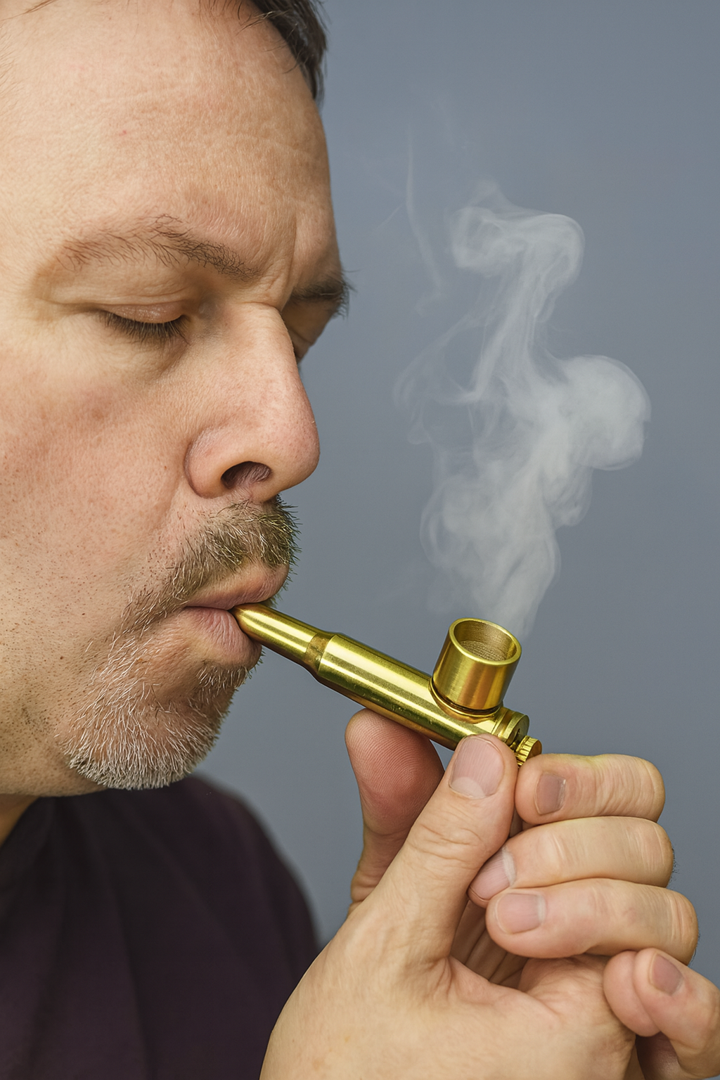 50 cal. BMG brass smoking pipe