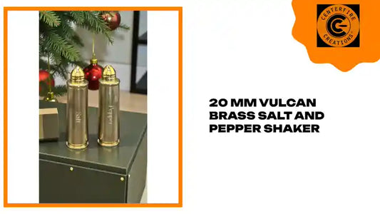 20 MM Vulcan Brass Salt and Pepper shaker by@Outfy