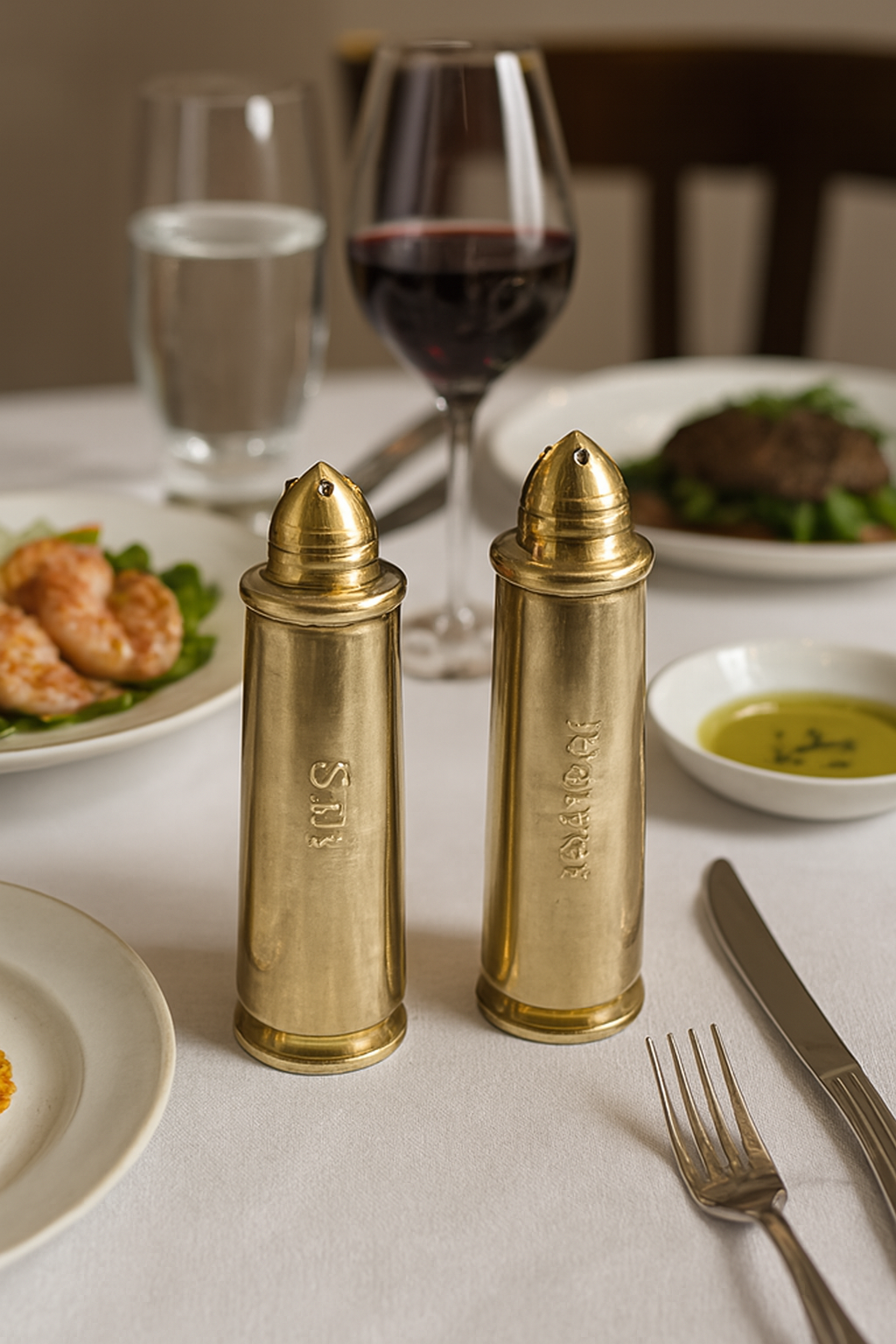 20 MM Vulcan Brass Salt and Pepper shaker